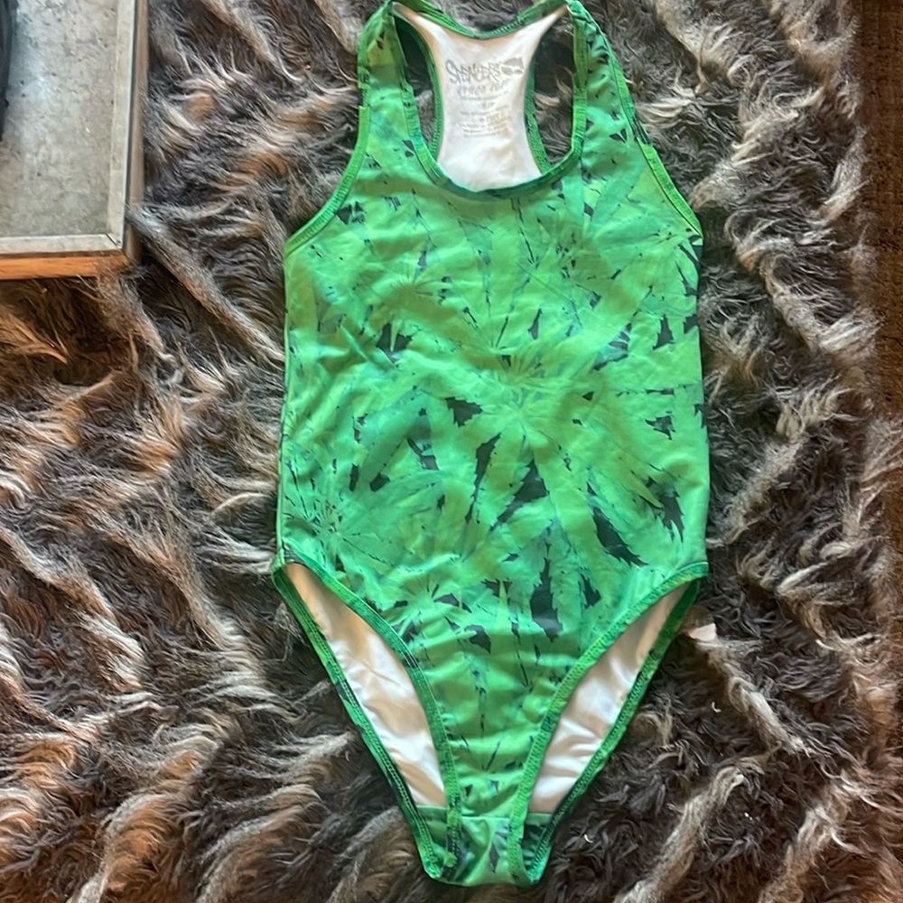Weed Leaf Bathing Suit